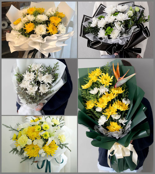 山东莱芜莱城区和庄镇东平州村白事花束代送